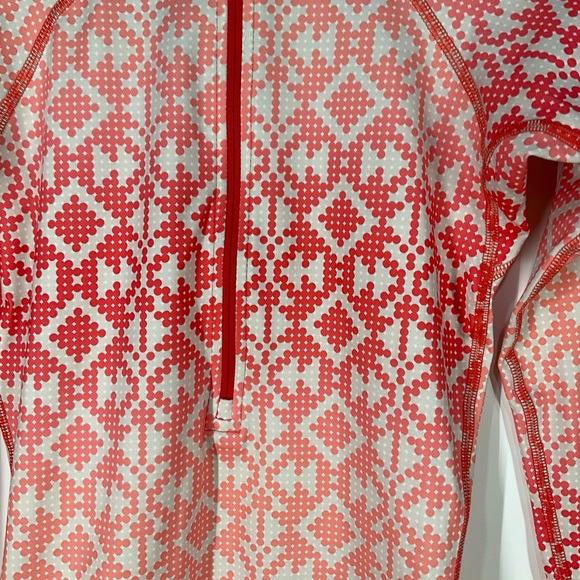 Nike Pro Dri Fit Qtr Zip Pullover, peach ombre’ - Picture 7 of 15